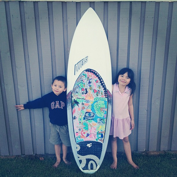 Kids @work @diversesurf #dynocore #boardart #customsurfboards #foreveryoung #fresh #boardporn